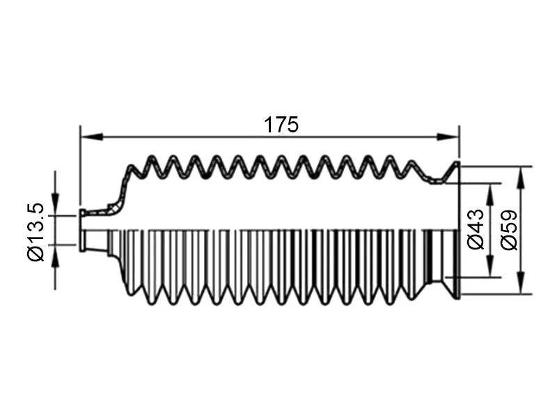 Пыльник рулевой рейки HONDA FIT/JAZZ GD1/GD2 01 - Артикул ST1010011 - Производитель Sat - Фото, Отзывы, Цены 