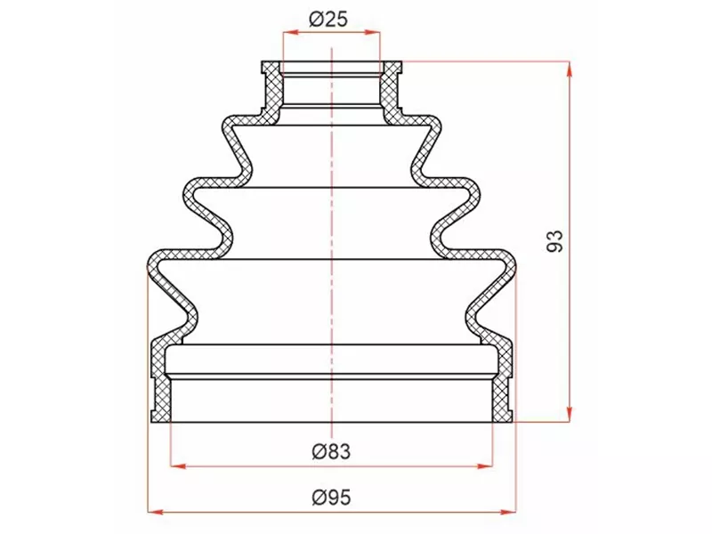 Пыльник шруса наружный KIA K5 20-/TOYOTA VITZ NSP135 - Артикул ST1050080 - Производитель Sat - Фото, Отзывы, Цены 