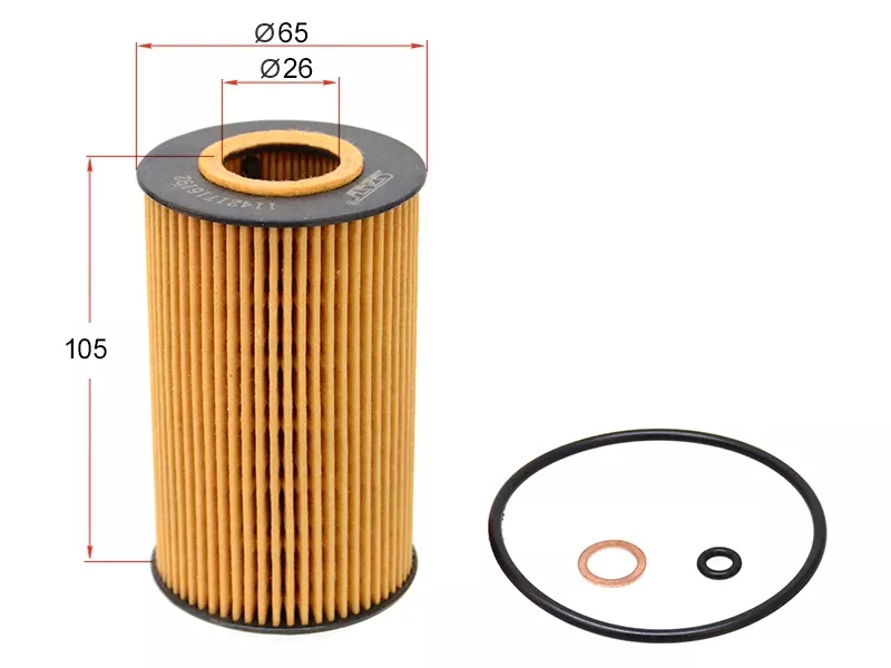 Фильтр масляный (картридж) BMW 3-SERIES 87-02/5-SERIES 95-96/Z3 96-03 - Артикул ST11421716192 - Производитель Sat - Фото, Отзывы, Цены 