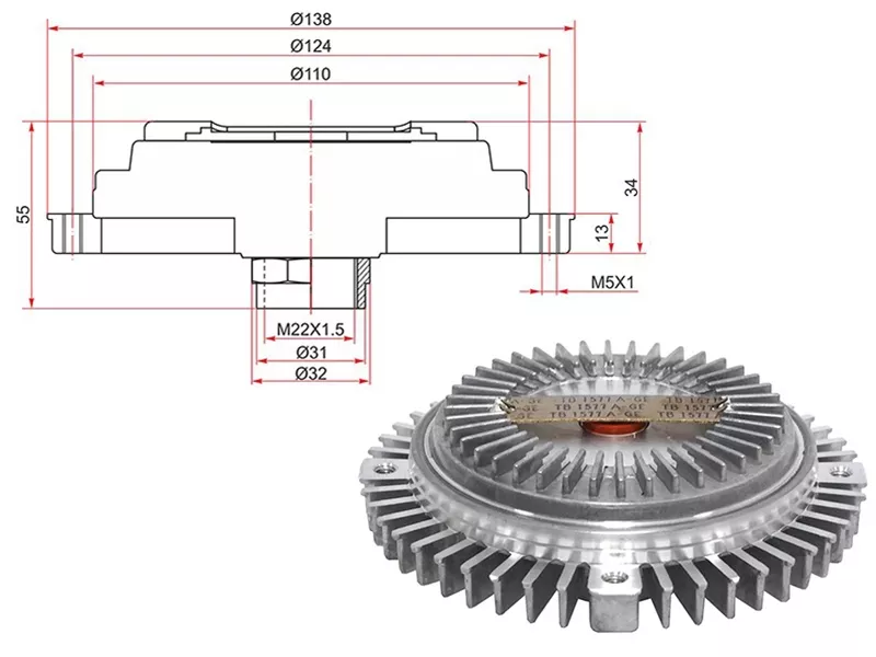 Вискомуфта -  для BMW 3SERIES, BMW 5SERIES