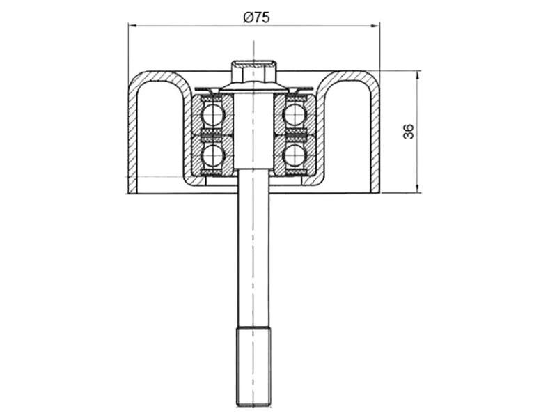 Ролик обводной приводного ремня 2 -ST11925JA11A Sat для NISSAN TEANA