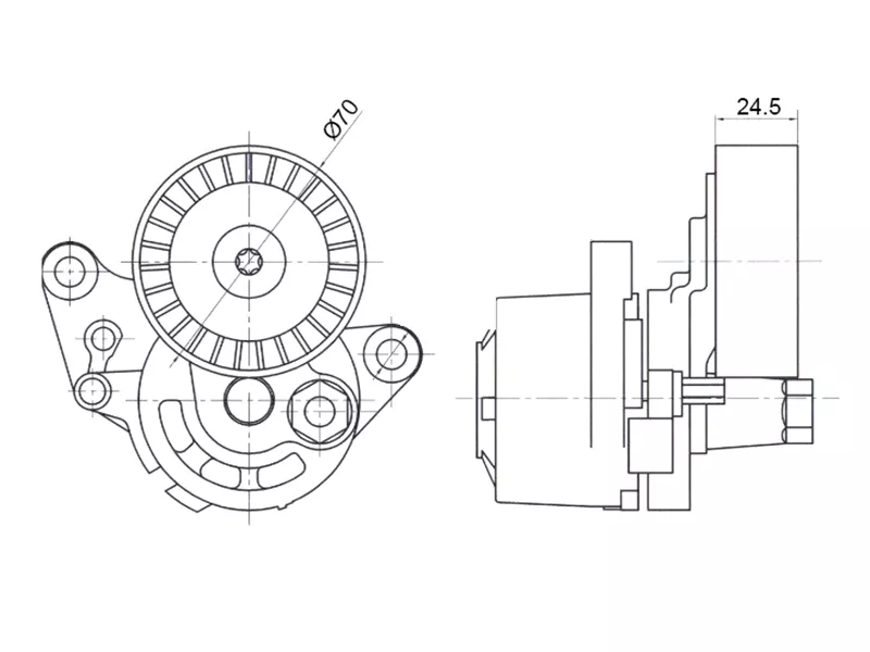 Натяжитель приводного ремня NISSAN TEANA/X-TRAIL 2,5 12 - Артикул ST119553TS0C - Производитель Sat - Фото, Отзывы, Цены 