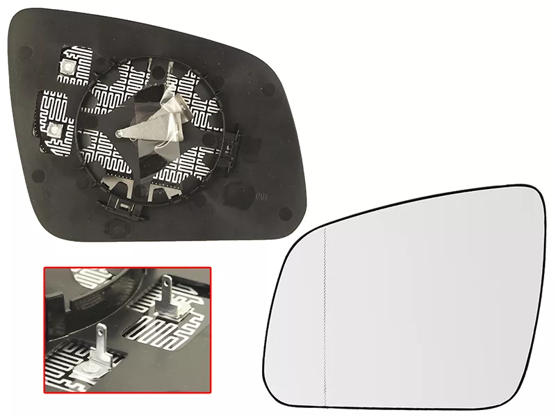 Полотно зеркала Mercedes-Benz C-Class 07-11 (Слева/ Обогрев/ асферическое) - Артикул ST1210037 - Производитель Sat - Фото, Отзывы, Цены 