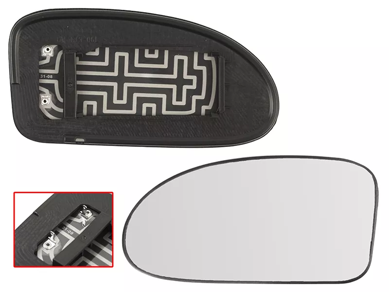 Полотно зеркала Ford Focus 98-04 (Слева/ Обогрев/ сферическое) - Артикул ST1210041 - Производитель Sat - Фото, Отзывы, Цены 