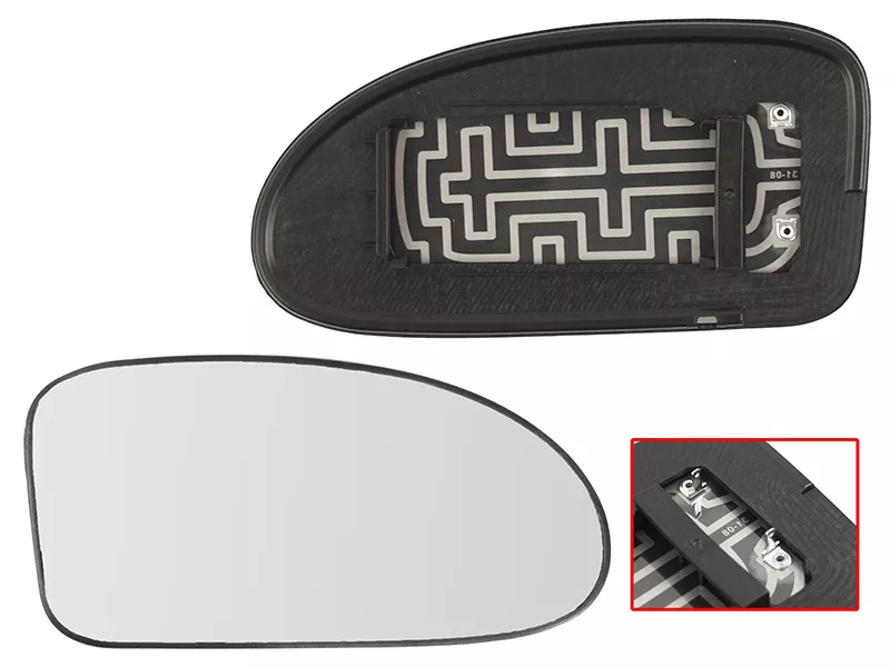 Полотно зеркала Ford Focus 98-04 (Справа/ Обогрев/ сферическое) - Артикул ST1210042 - Производитель Sat - Фото, Отзывы, Цены 