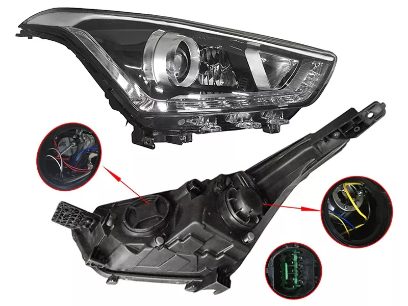 Фара Hyundai Creta 15-20 (Справа/ Галоген/ ДХО) - Артикул ST1211112R - Производитель Sat - Фото, Отзывы, Цены 