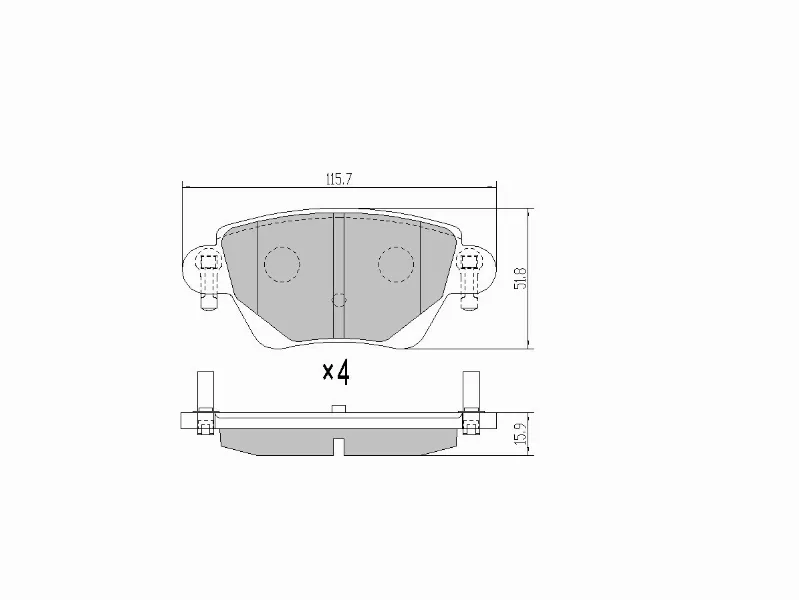 Колодки тормозные (Сзади) Ford Mondeo 00-07 - Артикул ST1219894 - Производитель Sat - Фото, Отзывы, Цены 