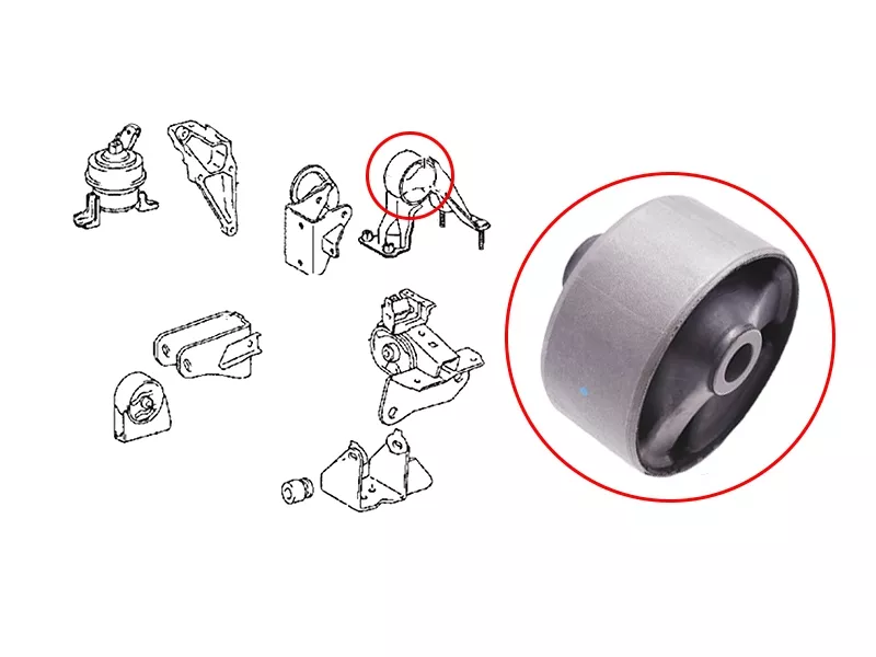 Сайлентблок опоры двигателя Toyota Vista 98-03 / Opa 00-05 - Артикул ST1237122150C - Производитель Sat - Фото, Отзывы, Цены 