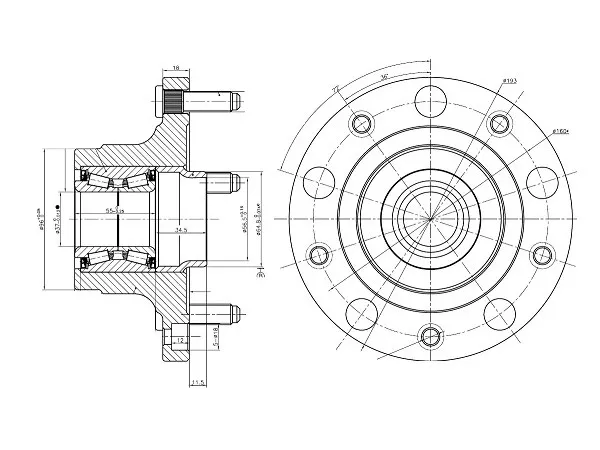 Ступичный узел задн. FORD TRANSIT T9 R15 06-13 - Артикул ST1377911 - Производитель Sat - Фото, Отзывы, Цены 