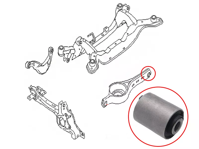 Сайлентблок рычага Ford Mondeo 07-15 / Volvo S60 10-18 - Артикул ST1469125B2 - Производитель Sat - Фото, Отзывы, Цены 