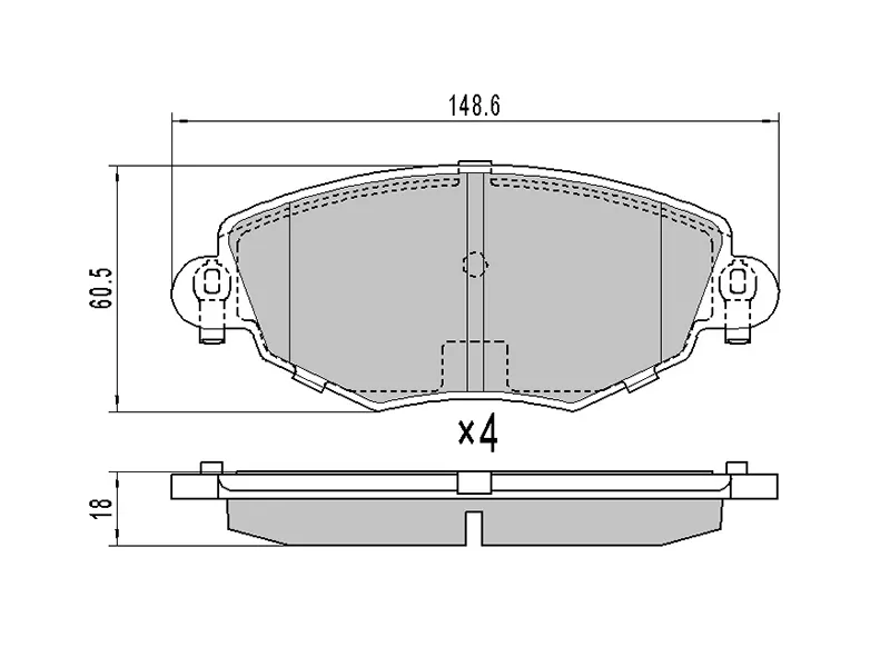 Колодки тормозные (Спереди) Ford Mondeo 00-07 - Артикул ST1522062 - Производитель Sat - Фото, Отзывы, Цены 