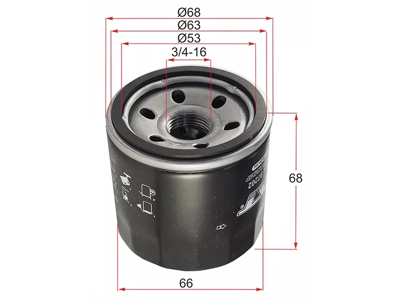 Фильтр масляный -ST1560197202 Sat для TOYOTA DUET