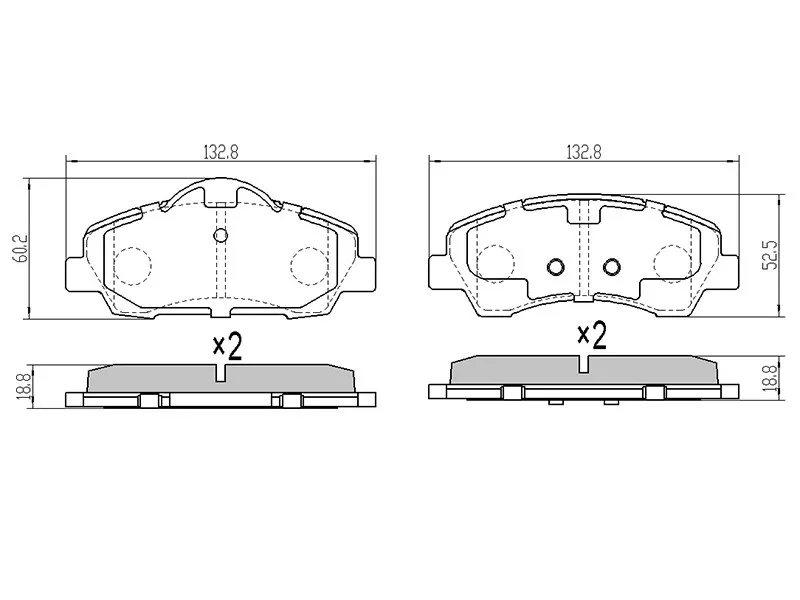 Колодки тормозные передние -ST1608691380 Sat для PEUGEOT 301