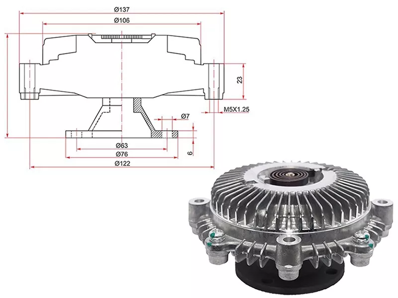 Вискомуфта Toyota Noah 01-07 / Lite Ace 96-07 - Артикул ST1621013040 - Производитель Sat - Фото, Отзывы, Цены 