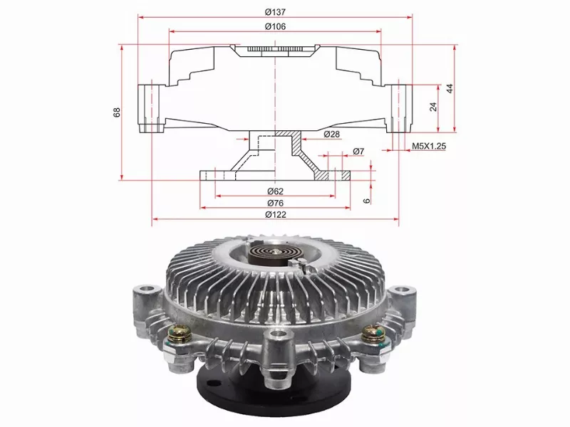 Вискомуфта Toyota Mark II 80-84 / 4Runner 89-95 - Артикул ST1621038050 - Производитель Sat - Фото, Отзывы, Цены 
