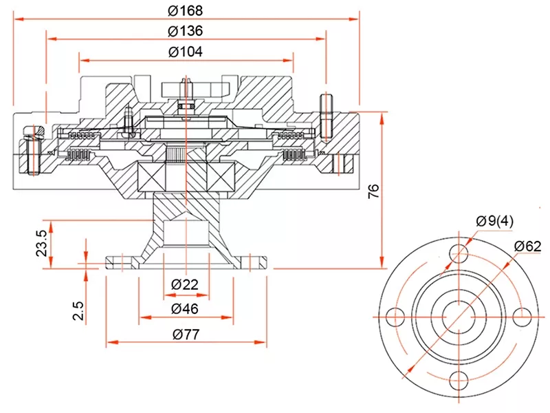 Вискомуфта Toyota Hiace 89-04 / Hilux Pick Up 88-04 - Артикул ST1621054220 - Производитель Sat - Фото, Отзывы, Цены 