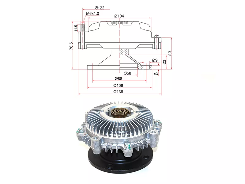 Вискомуфта Toyota Estima 90-99 / Estima Emina 92-99 - Артикул ST1621064030 - Производитель Sat - Фото, Отзывы, Цены 