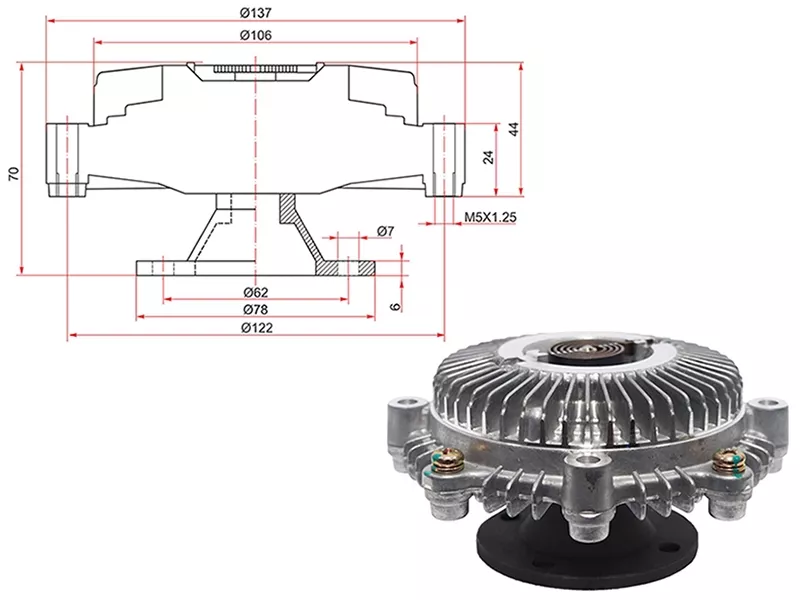Вискомуфта Toyota Lite Ace 96-07 / Town Ace 96-08 - Артикул ST1621064060 - Производитель Sat - Фото, Отзывы, Цены 