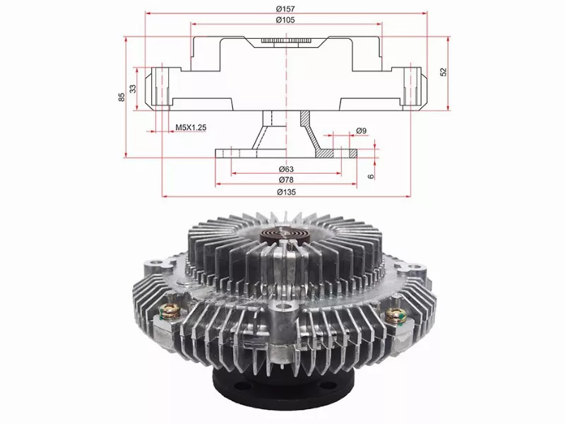 Вискомуфта Toyota Hilux Pick Up 88-97 / 4Runner 89-95 - Артикул ST1621065030 - Производитель Sat - Фото, Отзывы, Цены 