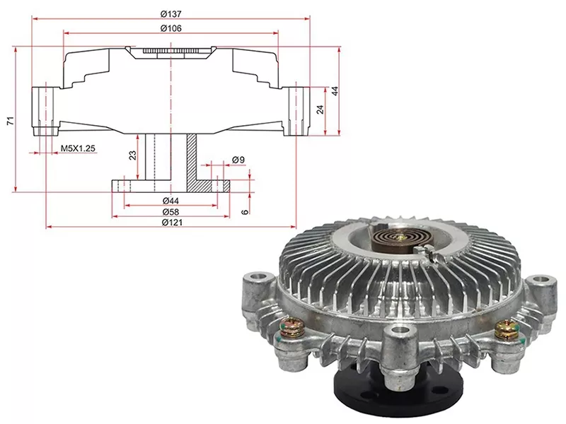 Вискомуфта 3SFE -ST1621074020 Sat для TOYOTA LITE ACE NOAH