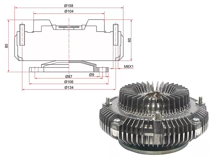 Вискомуфта Toyota Estima 90-99 / Estima Emina 92-99 - Артикул ST1621076010 - Производитель Sat - Фото, Отзывы, Цены 