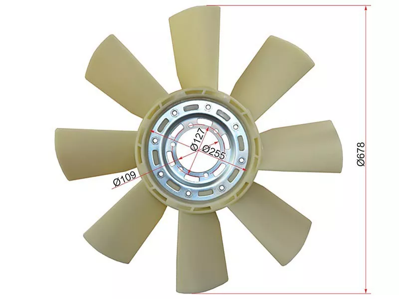 Крыльчатка вентилятора HINO RANGER/PROFIA 88-06 F17C\ P11C - Артикул ST163062390 - Производитель Sat - Фото, Отзывы, Цены 