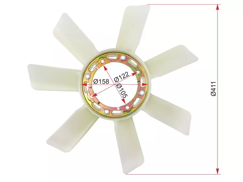 Крыльчатка вентилятора TOYOTA 3B,2-3C#,3S-FE - Артикул ST1636156070 - Производитель Sat - Фото, Отзывы, Цены 