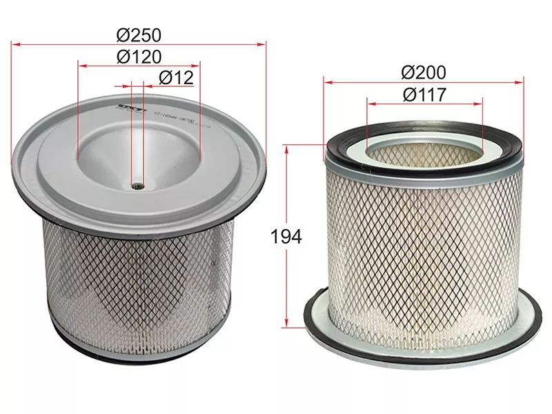 Фильтр воздушный NISSAN PATROL TB48DE Y61 02-10 - Артикул ST16546VB700 - Производитель Sat - Фото, Отзывы, Цены 