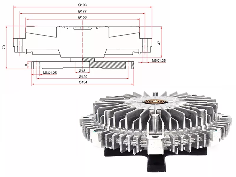 Вискомуфта Mitsubishi Pajero 02-11 / Montero 02-14 - Артикул ST1700001 - Производитель Sat - Фото, Отзывы, Цены 