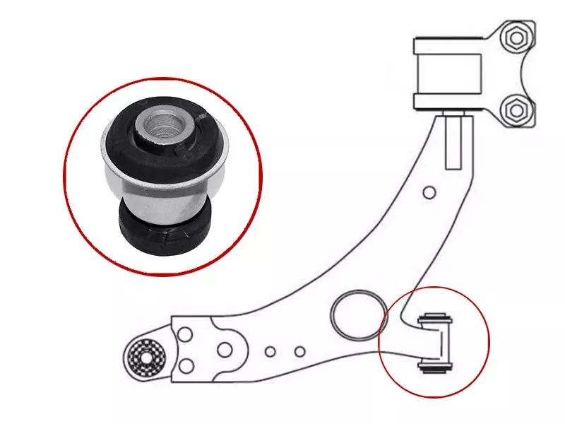 Сайлентблок рычага Ford Focus 10-19 / Kuga 08-19 - Артикул ST1749991 - Производитель Sat - Фото, Отзывы, Цены 