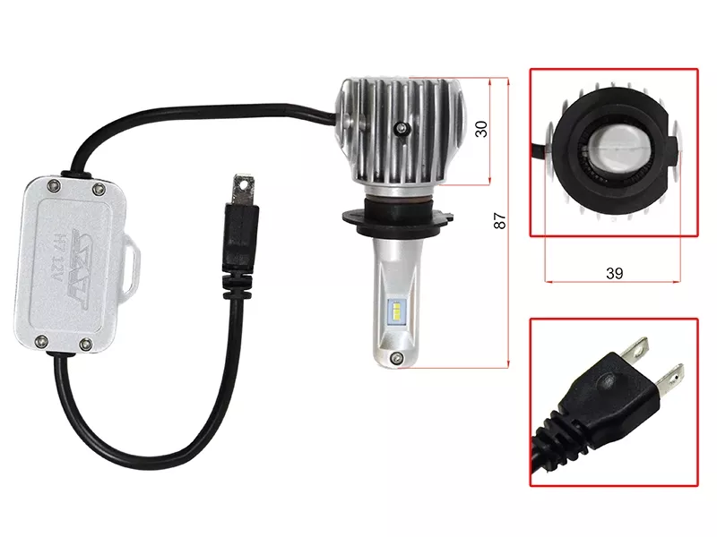 Лампа (H7/ LED/ Комплект/ 20W 1800LM CANBUS) - Артикул ST1750071 - Производитель Sat - Фото, Отзывы, Цены 