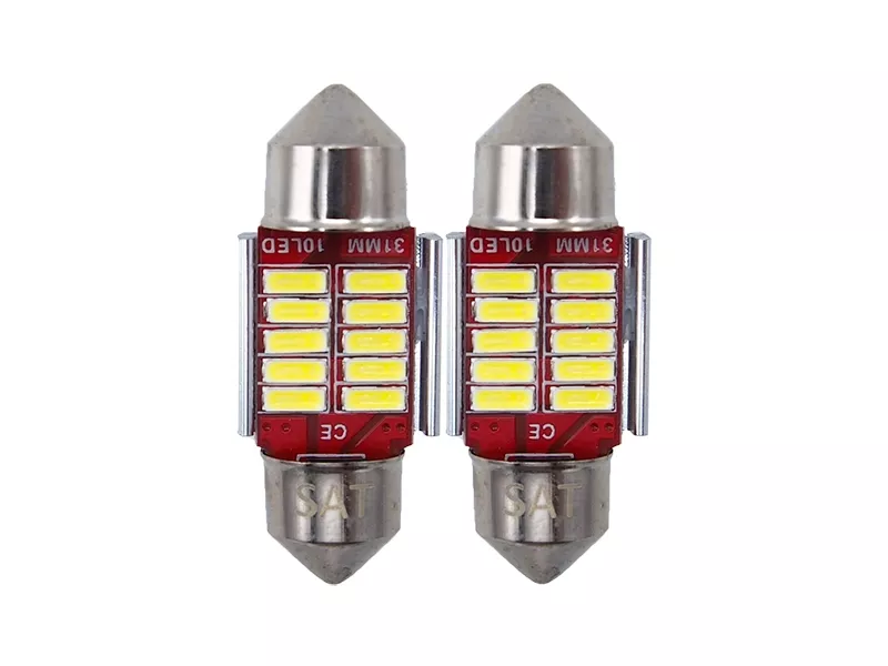 Лампа (C5W/ LED/ Комплект/ 12V C5W 9x31мм Canbus) - Артикул ST1750075 - Производитель Sat - Фото, Отзывы, Цены 