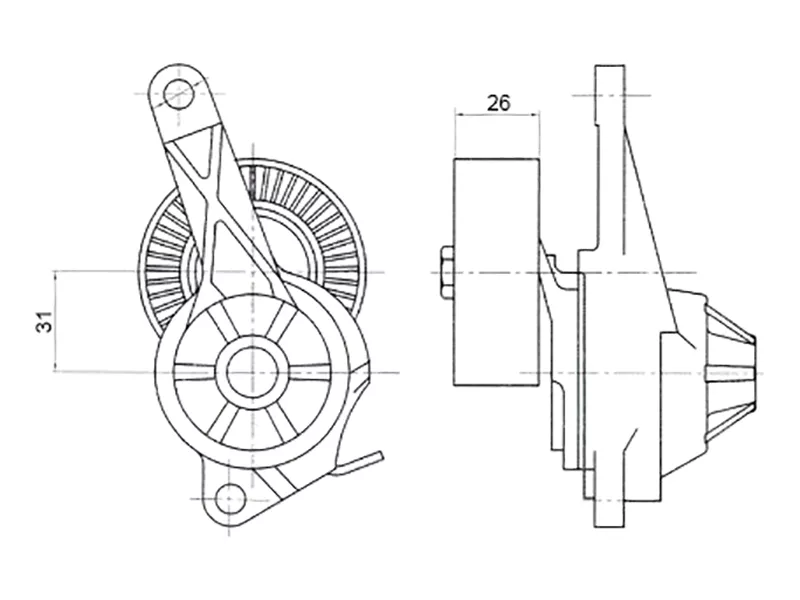 Натяжитель приводного ремня SUZUKI GRAND VITARA II 2,4 05 - Артикул ST1754054L00 - Производитель Sat - Фото, Отзывы, Цены 
