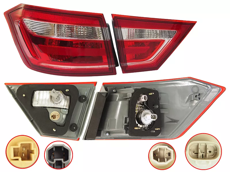 Фонарь задний LADA Vesta 15-23 / Vesta Cross 17-23 (Слева) - Артикул ST180004 - Производитель Sat - Фото, Отзывы, Цены 