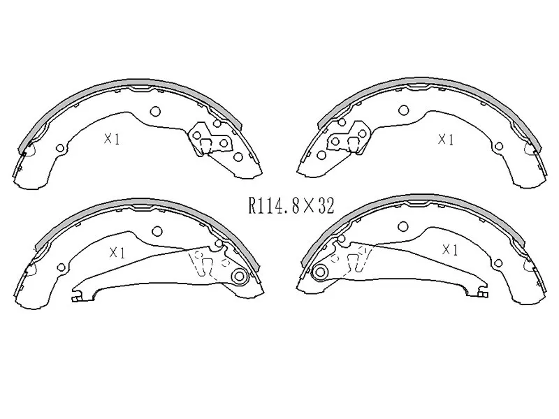 Колодки тормозные барабанные Skoda Octavia 96-10 / Rapid 20 - Артикул ST1J0698525B - Производитель Sat - Фото, Отзывы, Цены 