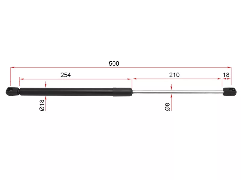 Амортизатор капота левый=правый -ST1J0823359C Sat для VOLKSWAGEN GOLF, VOLKSWAGEN BORA