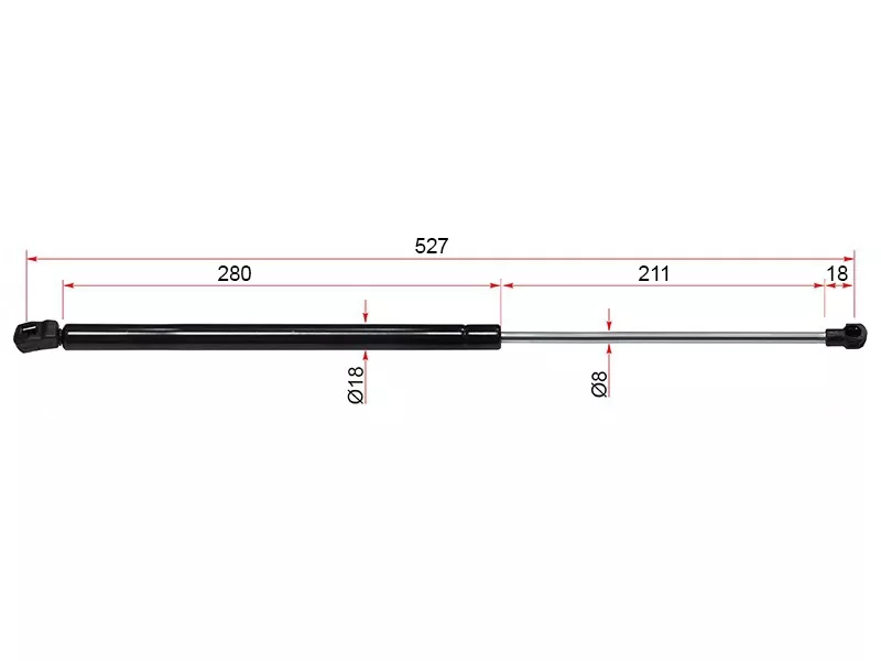 Амортизатор крышки багажника Volkswagen Golf 03-16 (Справа=Слева) - Артикул ST1K9827550A - Производитель Sat - Фото, Отзывы, Цены 