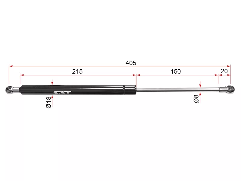 Амортизатор крышки багажника Skoda Octavia 96-10 (Справа=Слева) - Артикул ST1U9827550A - Производитель Sat - Фото, Отзывы, Цены 