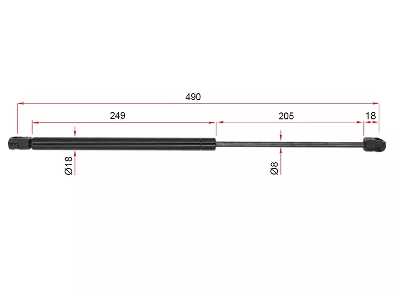 Амортизатор крышки багажника (универсал) -ST1Z9827550 Sat для SKODA OCTAVIA