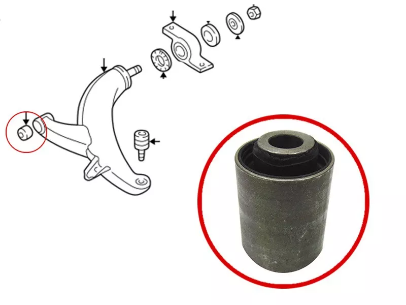 Сайлентблок рычага Mazda 6 07-12 / Subaru Forester 97-08 - Артикул ST20201FC020 - Производитель Sat - Фото, Отзывы, Цены 