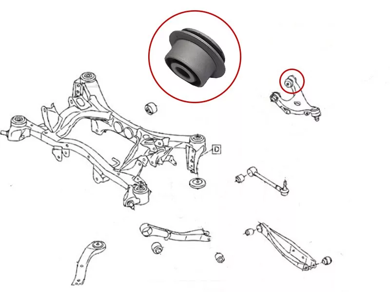 Сайлентблок рычага Subaru Forester 07-19 / Impreza 07-14 - Артикул ST20252XA01AB - Производитель Sat - Фото, Отзывы, Цены 