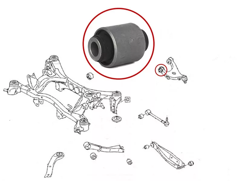 Сайлентблок рычага Subaru Forester 07-19 / Impreza 07-14 - Артикул ST20252XA01ABU - Производитель Sat - Фото, Отзывы, Цены 