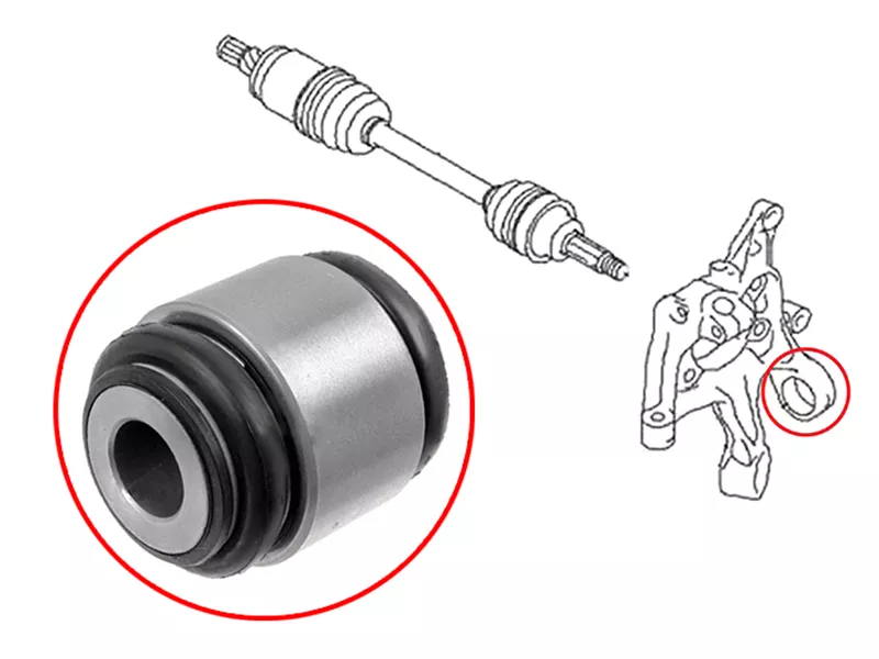 Сайлентблок цапфы Mitsubishi Outlander 02-09 / Subaru Forester 07-19 - Артикул ST20257XA000 - Производитель Sat - Фото, Отзывы, Цены 