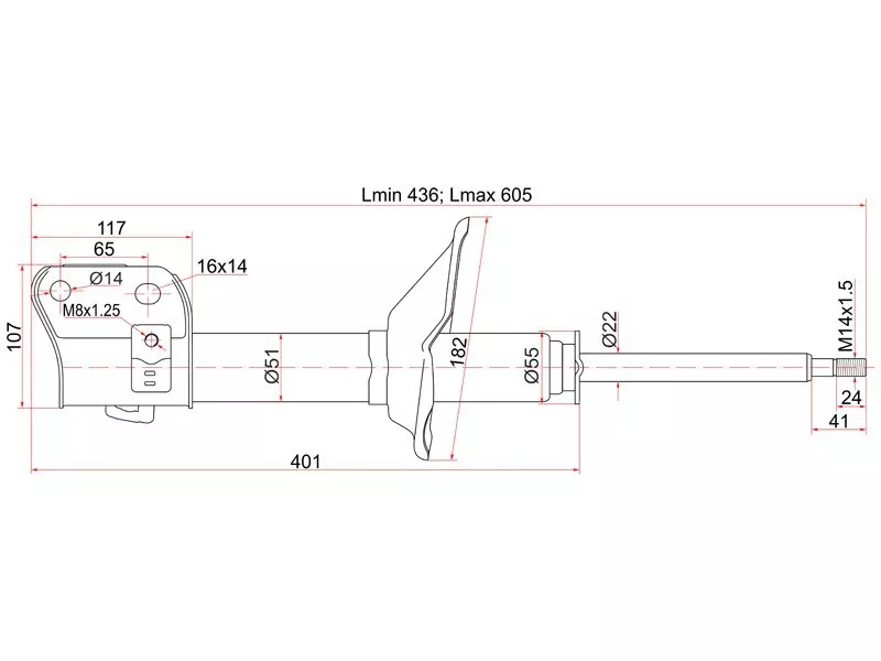 Стойка передняя Subaru Forester 97-02 - Артикул ST20310FC040 - Производитель Sat - Фото, Отзывы, Цены 