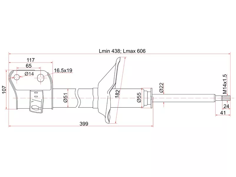 Стойка передняя Subaru Forester 97-02 - Артикул ST20310FC050 - Производитель Sat - Фото, Отзывы, Цены 