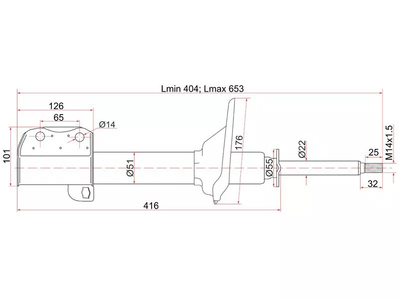 Стойка задняя SUBARU IMPREZA/LEGACY 92-98 4WD RH - Артикул ST20362AA020 - Производитель Sat - Фото, Отзывы, Цены 