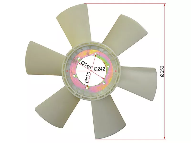 Крыльчатка вентилятора NISSAN DIESEL\CONDOR 95-06 RE8\ FR8 - Артикул ST2106097065 - Производитель Sat - Фото, Отзывы, Цены 