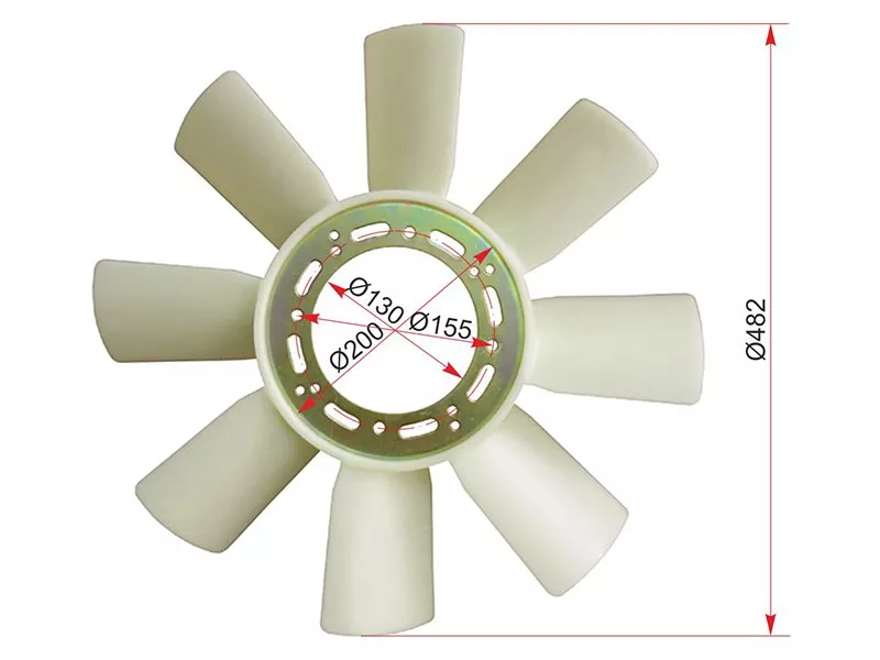 Крыльчатка вентилятора NISSAN DIESEL\CONDOR 88-04 FE6 - Артикул ST21060Z5505 - Производитель Sat - Фото, Отзывы, Цены 