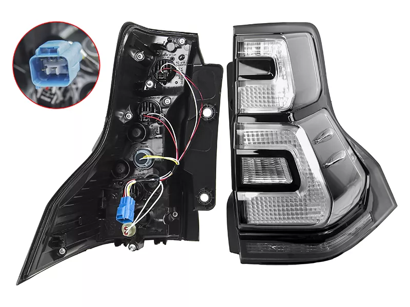 Фонарь задний Toyota Land Cruiser Prado (J150) 17-20 (Справа/ Чёрный) - Артикул ST21219BLRUE - Производитель Sat - Фото, Отзывы, Цены 