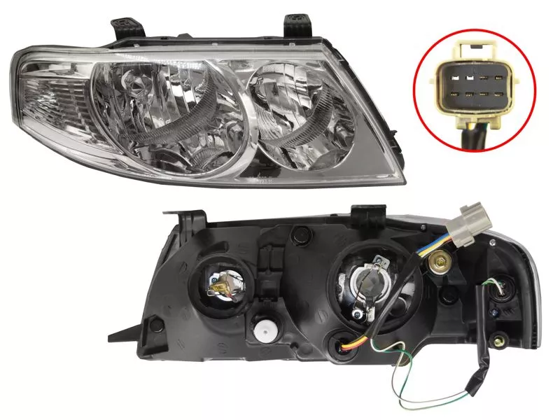 Фара правая EURO -ST21511B7R Sat для NISSAN ALMERA CLASSIC